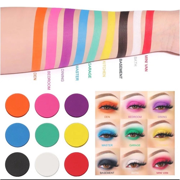 Other - Nine-color Eyeshadow Makeup Matte And Metallic Glitter Eyeshadow Palette